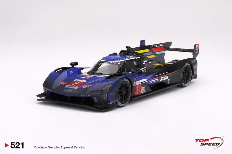 1:18 2023 Le Mans 24 Hour 3Rd Place (Weathered) -- #2 Cadillac -- Topspeed Model 1