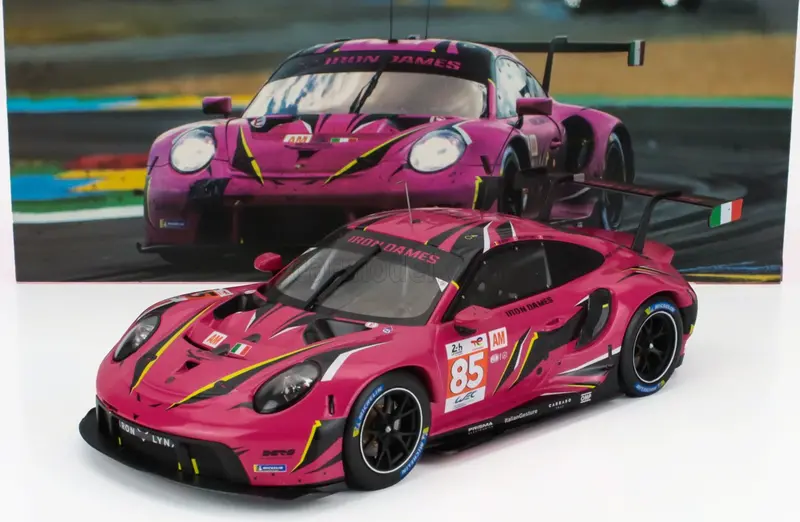 1:18 2023 Le Mans 24H -- #85 Iron Dames Porsche 911 (991) Gt3 R -- Ixo Models 1