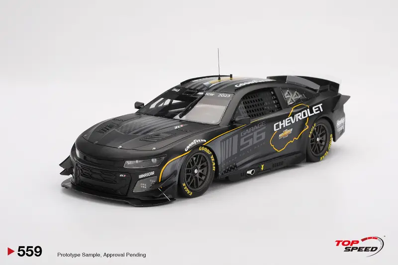 1:18 2023 Le Mans Test Car -- Chevrolet Camaro Zl1 Nascar -- Topspeed Model 1