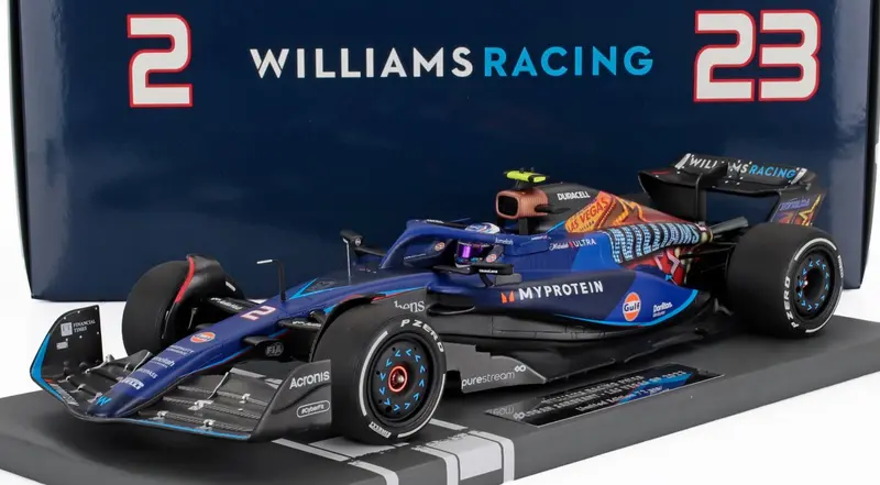 1:18 2023 Logan Sargeant - Las Vegas Gp -- Williams Racing Fw45 -- Minichamps F1 1
