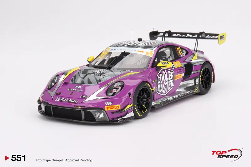 1:18 2023 Macau Gp -- Porsche 911 Gt3 R #27 Hubauto Racing -- Topspeed Model 1