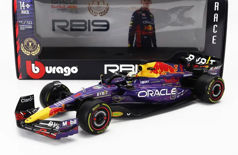 1:18 2023 Max Verstappen - Las Vegas Gp Winner -- #1 Red Bull Rb19 -- Bburago F1 1