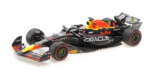 1:18 2023 Max Verstappen -- World Championship Winner -- Red Bull -- Minichamps 1