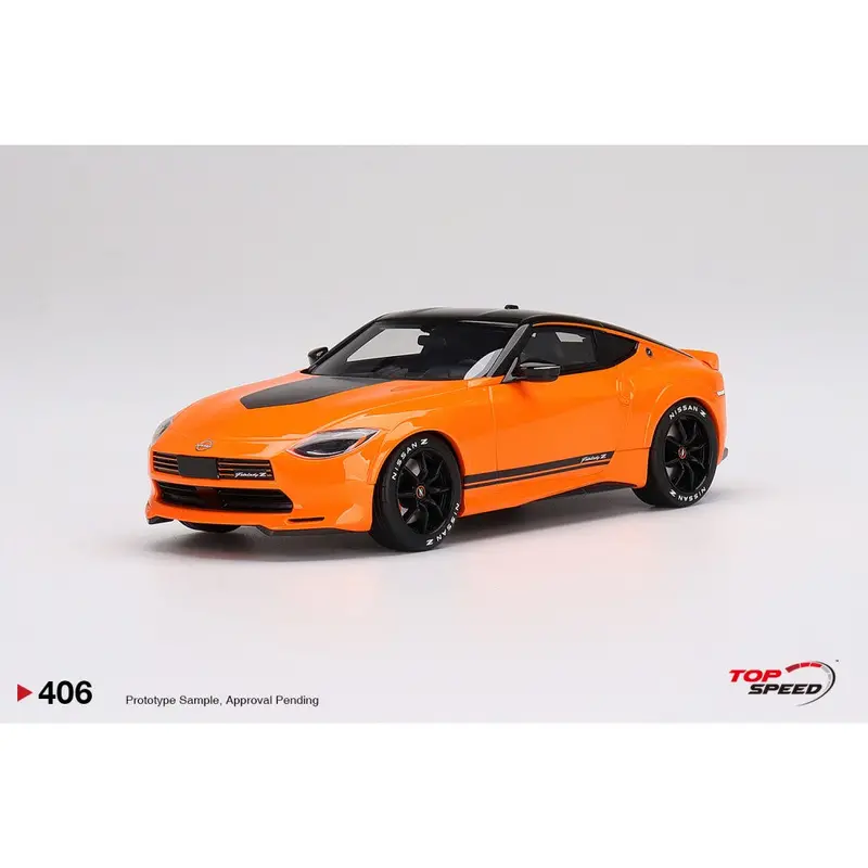 1:18 2023 Nissan Fairlady Z Proto Spec Custom -- Orange -- Topspeed Model 1
