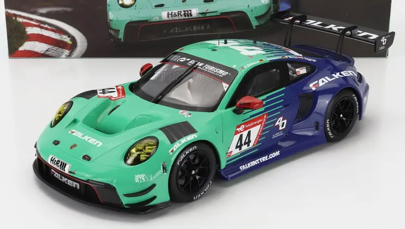 1:18 2023 Nurburgring 24H -- #44 Falken Porsche 911 Gt3 R -- Ixo Models 1
