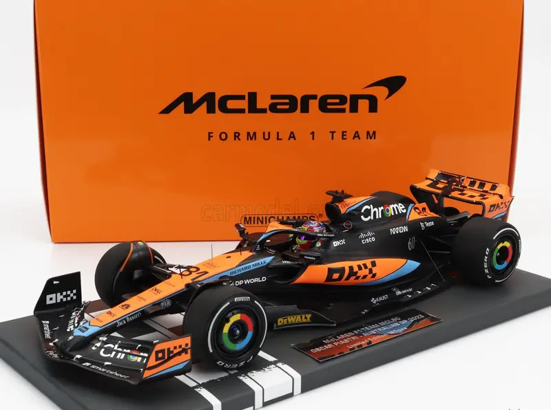 1:18 2023 Oscar Piastri -- Australian Gp -- Mclaren Mcl60 -- Minichamps F1 1