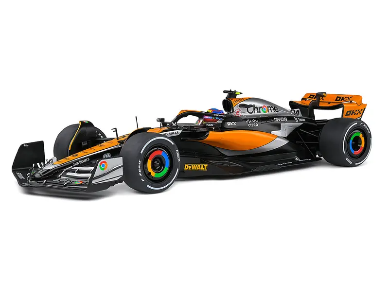 1:18 2023 Oscar Piastri -- British Gp -- #81 Mclaren Mcl60 -- Solido F1 1