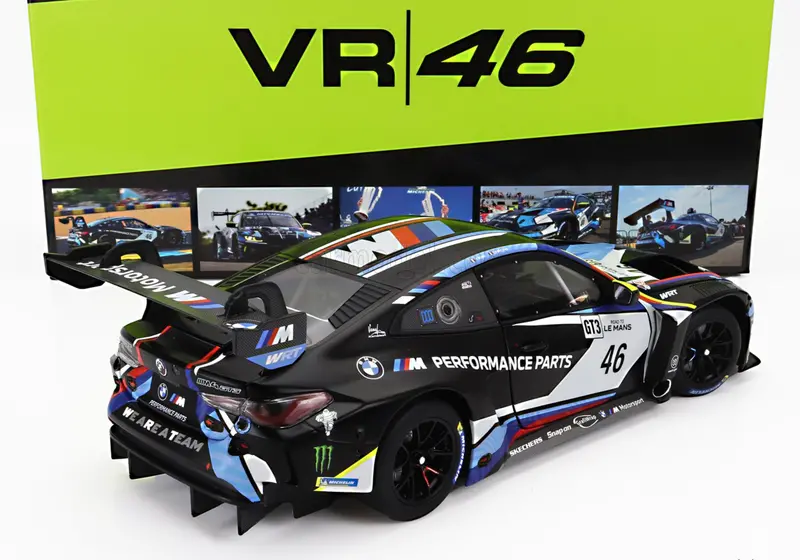 1:18 2023 Road To Le Mans Winner -- #46 Valentino Rossi Bmw M4 Gt3 -- Minichamps 2