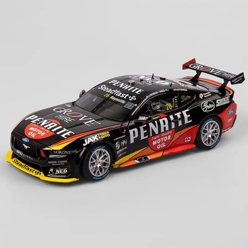 1:18 2023 Sandown Retro -- Reynolds/Tander -- #26 Ford Mustang Gt -- Authentic C 1