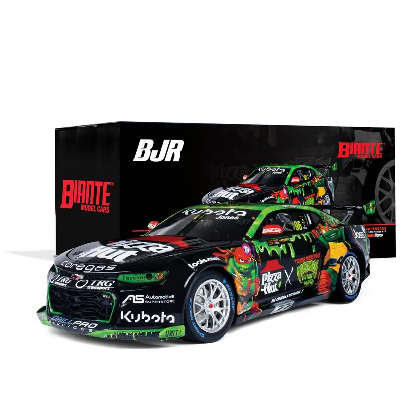 1:18 2023 Sandown Tmnt Livery -- Jones/Boys -- #96 Chevrolet Camaro -- Biante 1