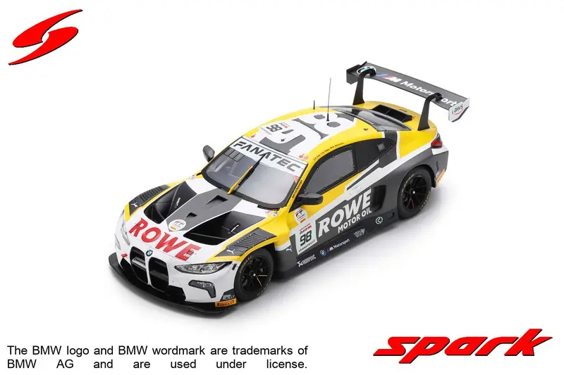 1:18 2023 Spa 24 Hour Winner -- #98 Rowe Racing Bmw M4 Gt3 -- Spark 1