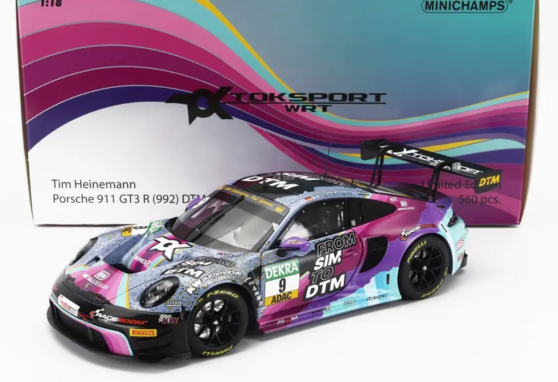 1:18 2023 Tim Heinemann -- #9 Dtm Porsche 911 Gt3 R -- Minichamps 1
