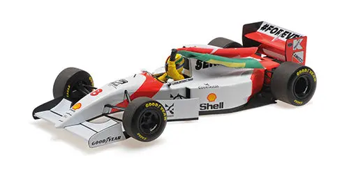 1:18 2024 Ayrton Senna Tribute - Sebastian Vettel -- Mclaren Mp4/8 -- Minichamps 1