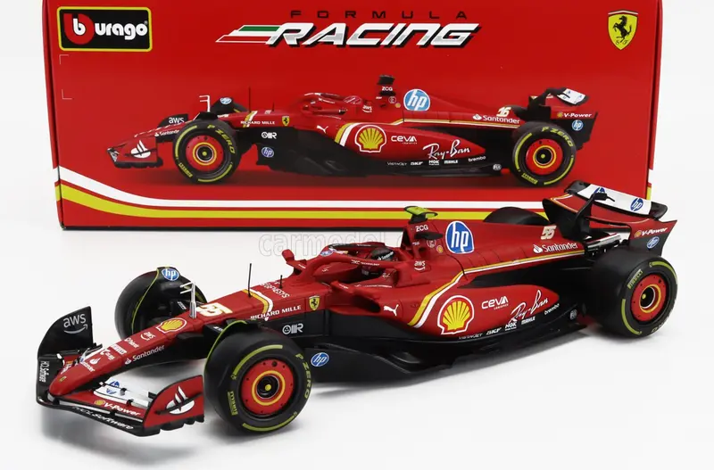 1:18 2024 Carlos Sainz -- #55 Ferrari Sf-24 -- Bburago F1 1