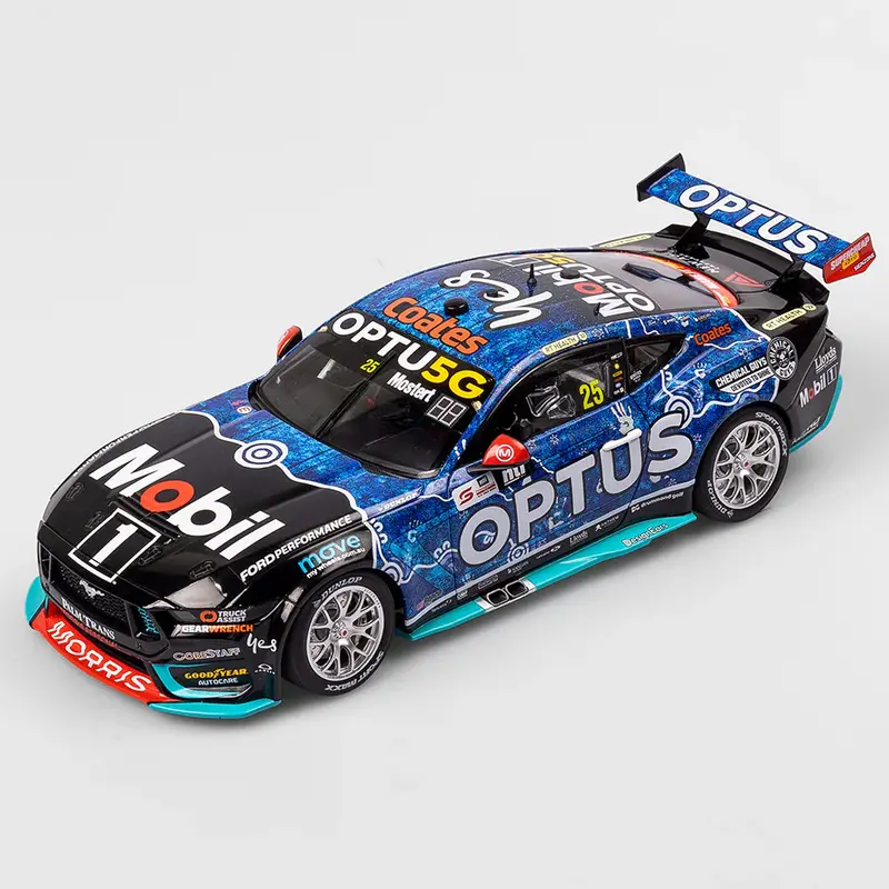 1:18 2024 Chaz Mostert -- Indigenous Livery -- #25 Ford Mustang -- Authentic 1
