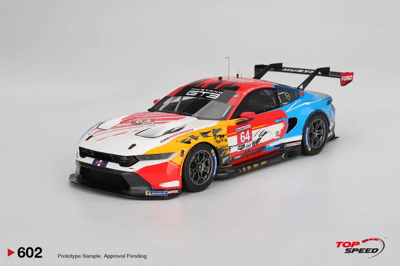 1:18 2024 Imsa Laguna Seca -- #64 Ford Mustang Gt3 -- Topspeed Model 1