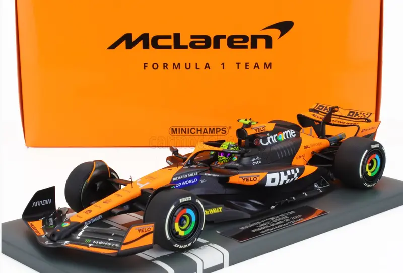 1:18 2024 Lando Norris -- Miami Gp Winner -- #4 Mclaren Mcl38 -- Minichamps F1 1