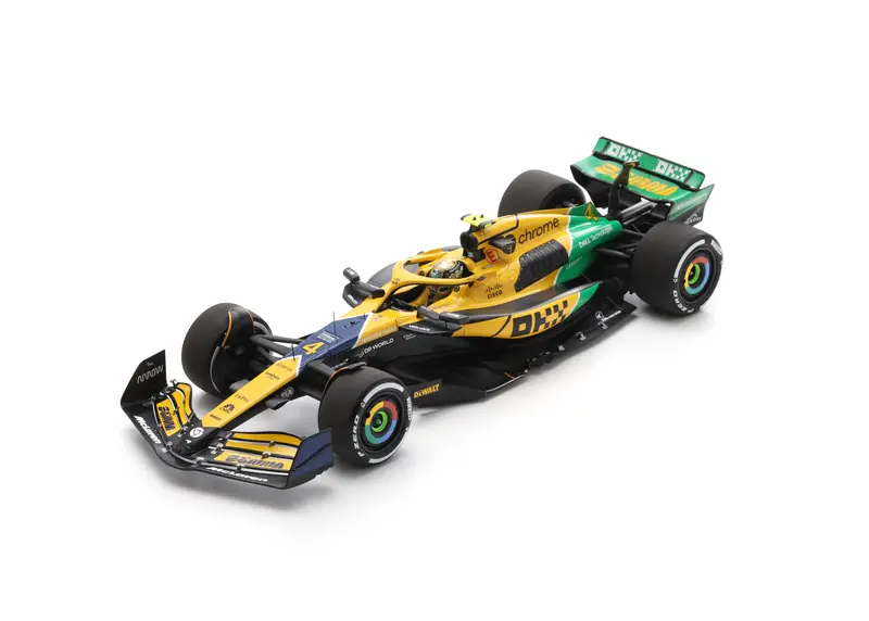 1:18 2024 Lando Norris - Monaco Gp (Senna Tribute) - #4 Mclaren Mcl38 - Spark F1 1