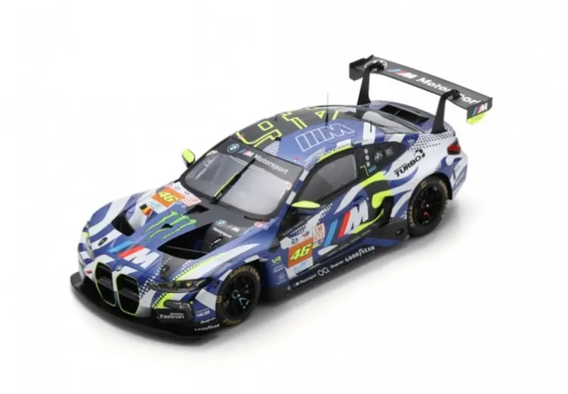 1:18 2024 Le Mans 24H -- #46 Valentino Rossi Bmw M4 Gt3 -- Spark 18S669 1