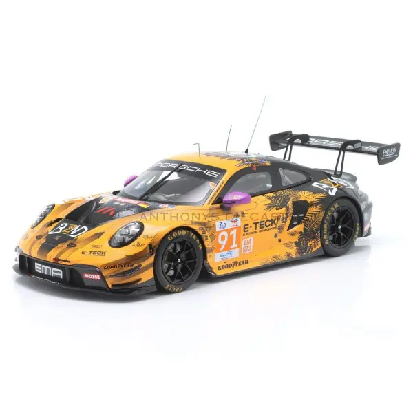 1:18 2024 Lemans 24 Hour Lmgt3 Winner -- #91 Porsche 911 Gt3 R -- Ixo Models 1