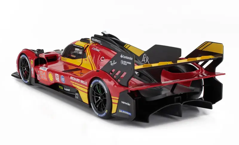 1:18 2024 Lemans 24H 3Rd Place -- #51 Ferrari 499P -- Bburago 2