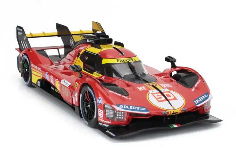 1:18 2024 Lemans 24H Winner -- #50 Ferrari 499P -- Bburago 1