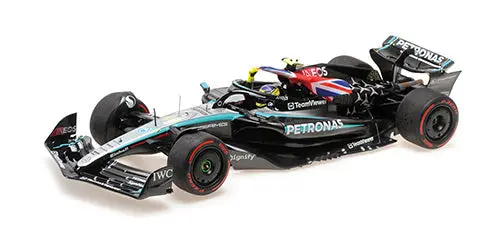 1:18 2024 Lewis Hamilton - British Gp Winner-- #44 Mercedes W15 -- Minichamps F1 1