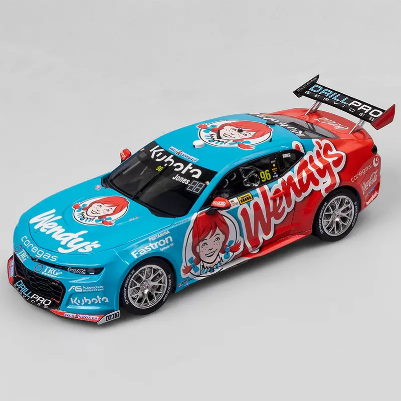 1:18 2024 Macauley Jones -- Wendy's -- #96 Chevrolet Camaro -- Authentic 1