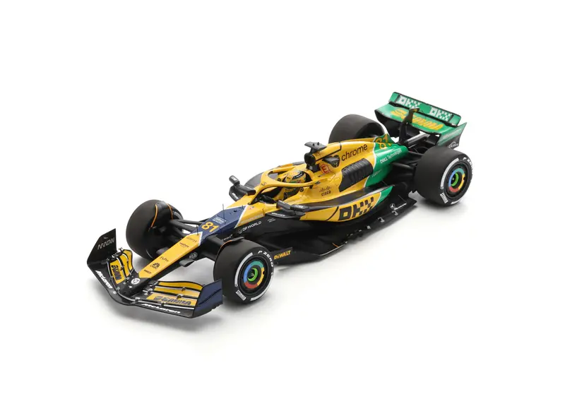 1:18 2024 Oscar Piastri - Monaco Gp Senna Tribute - #81 Mclaren Mcl38 - Spark F1 1