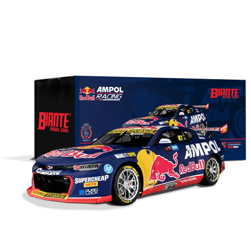 1:18 2024 Will Brown -- Bathurst Race 2 Winner -- #87 Red Bull Racing -- Biante 1