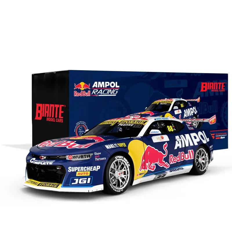 1:18 2025 Broc Feeney -- #88 Red Bull Chevrolet Camaro -- Biante 1