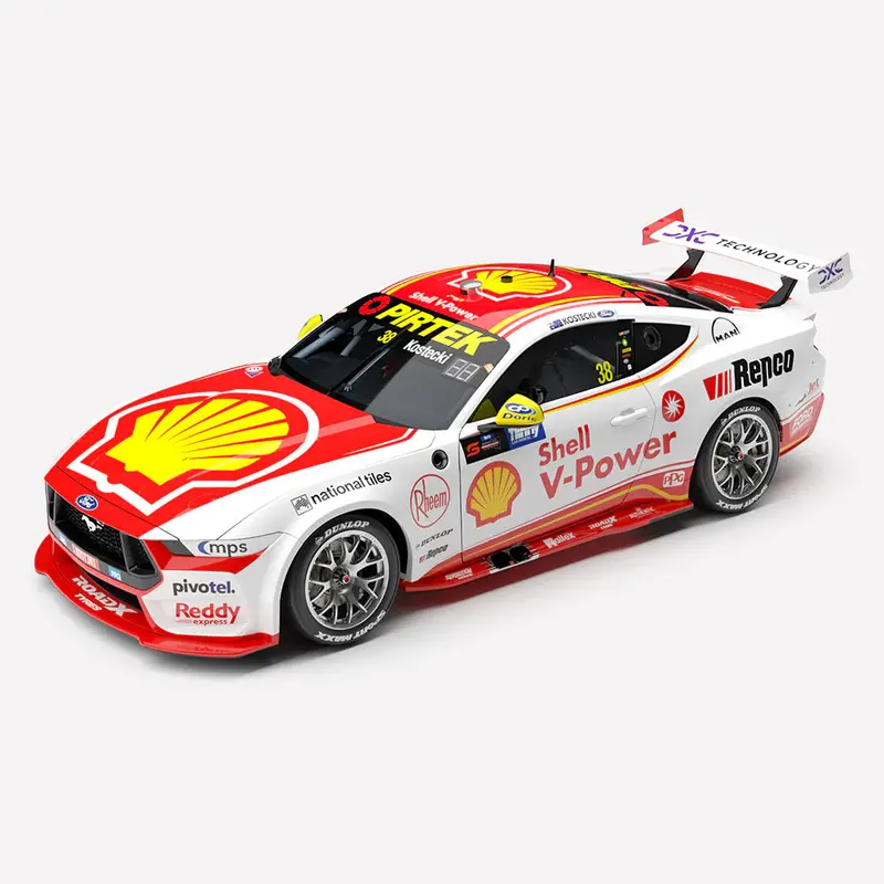 1:18 2025 Brodie Kostecki - #38 Djr Shell Ford Mustang -- Authentic Collectables 1