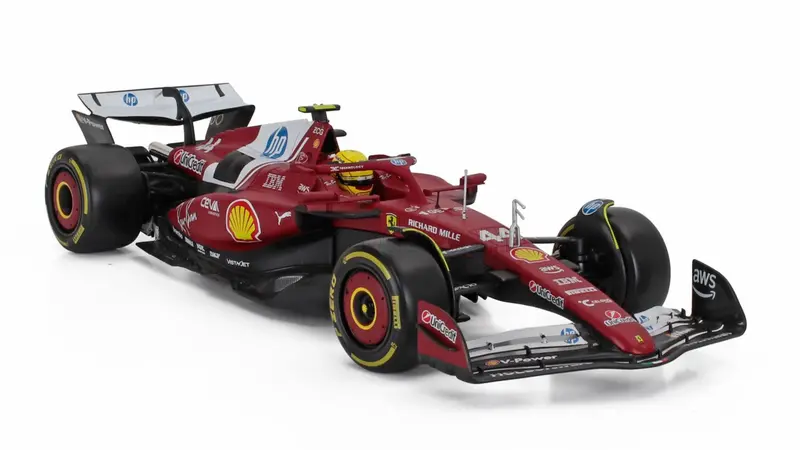 1:18 2025 Lewis Hamilton -- Season Livery -- #44 Ferrari Sf-25 -- Bburago F1 1