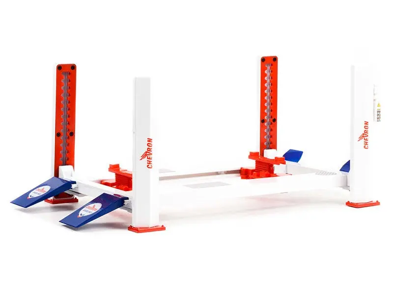 1:18 Adjustable 4-Post Hoist -- Chevron Gasolines -- Greenlight 1