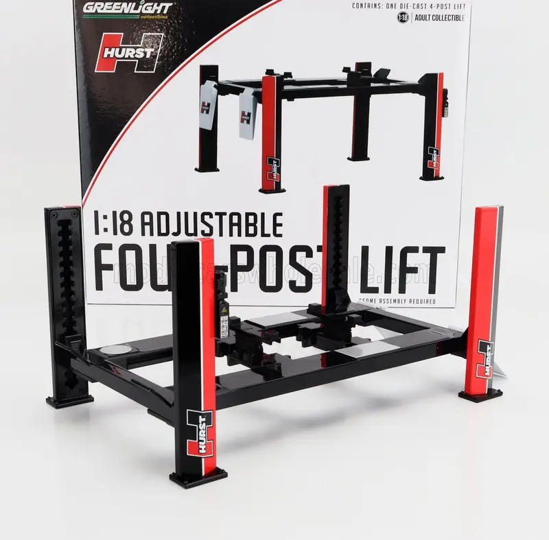 1:18 Adjustable 4-Post Hoist -- Hurst Performance -- Greenlight 1