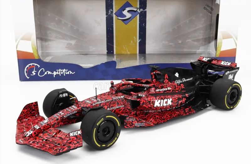 1:18 Alfa Romeo F1 Team X Boogie Art Car -- 2023 Alfa Romeo C43 -- Solido F1 1