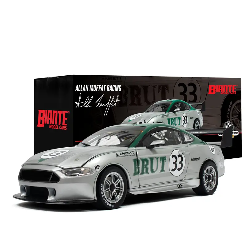 1:18 Allan Moffat 1973 Brut Tribute Livery -- #33 Ford Mustang -- Biante 1