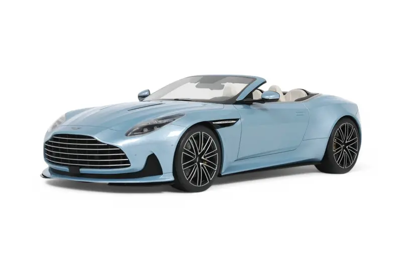 1:18 Aston Martin Db12 Volante 2023 -- Light Blue Metallic -- Gt Spirit 1