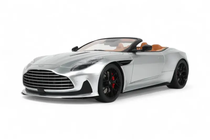 1:18 Aston Martin Db12 Volante Cabriolet -- Silver -- Gt Spirit Gt945 1