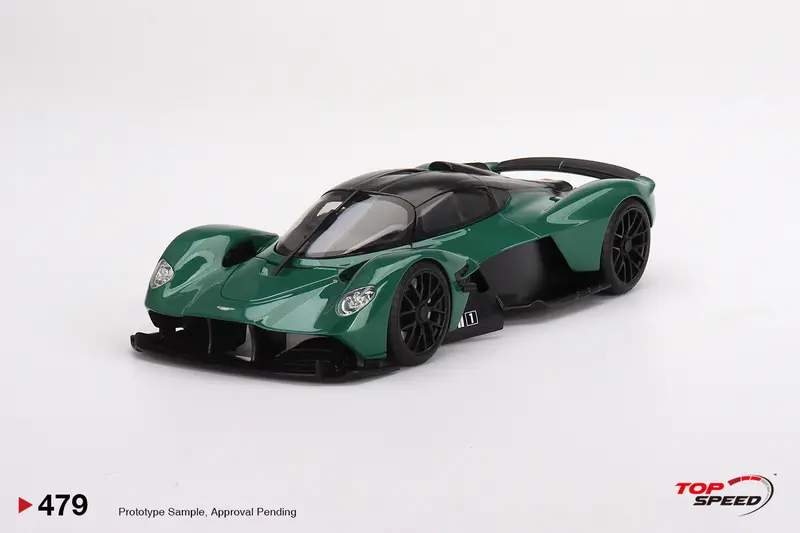 1:18 Aston Martin Valkyrie -- Aston Martin Racing Green -- Topspeed Model 1