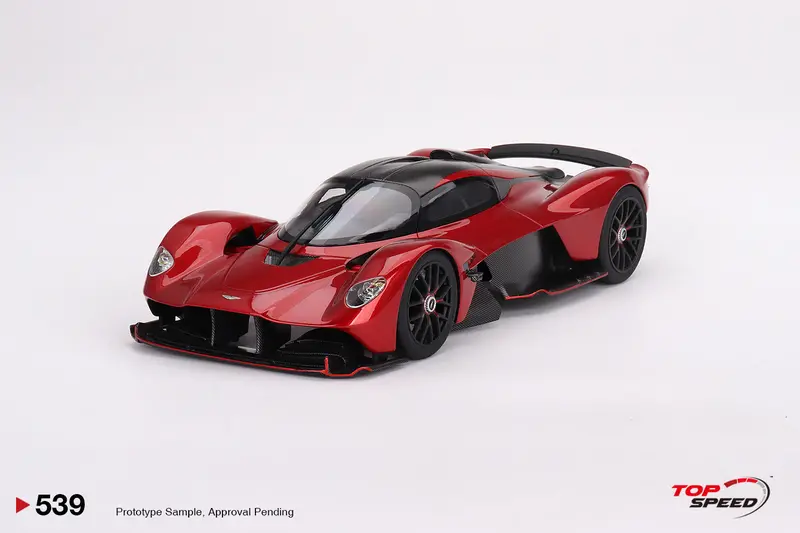 1:18 Aston Martin Valkyrie -- Hyper Red -- Topspeed Model 1