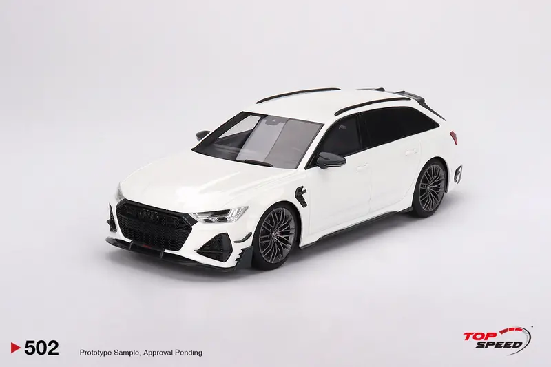 1:18 Audi Abt Rs6-R -- Glacier White Metallic -- Topspeed Model 1