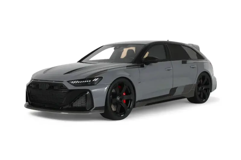 1:18 Audi Rs 6 Gt Avant Station Wagon -- Grey -- Gt Spirit Gt965 1