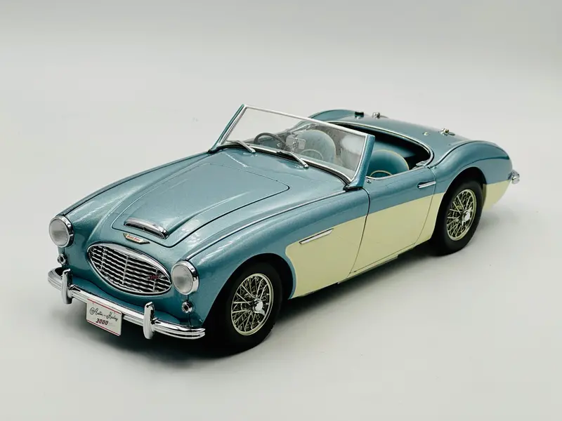 1:18 Austin Healey 3000 Mki -- Blue/White -- Autoart Millennium 70706 1