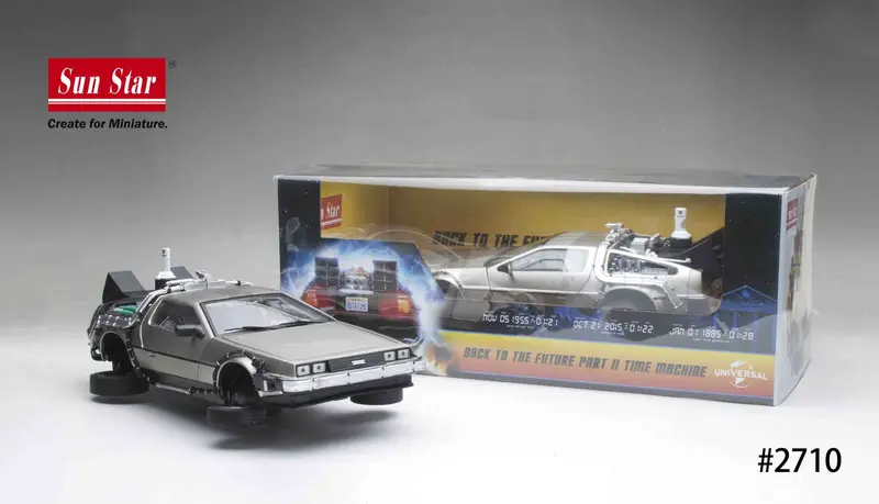 1:18 Back To The Future 2 -- Delorean Time Machine -- Sunstar 1