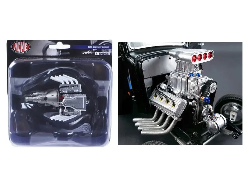 1:18 Blown Hemi Engine + Transmission -- Acme 1