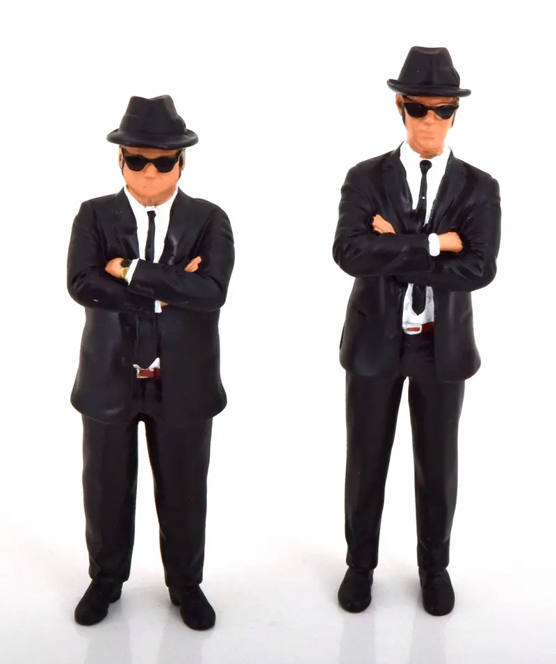 1:18 Blues Brothers Figurines -- Jake & Elwood Blues -- Kk-Scale 1