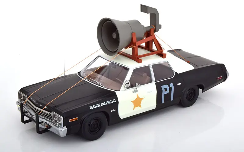 1:18 Blues Mobile W/Speaker -- 1974 Dodge Monaco -- Blues Brothers -- Kk-Scale 1