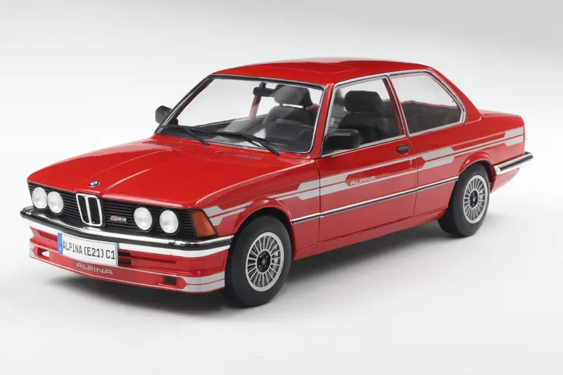 1:18 Bmw Alpina E21 C1 2,3 1980 -- Red W/Silver Stripes -- Solido 1