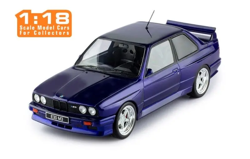 1:18 Bmw E30 M3 1989 -- Metallic Dark Blue -- Ixo Models 1